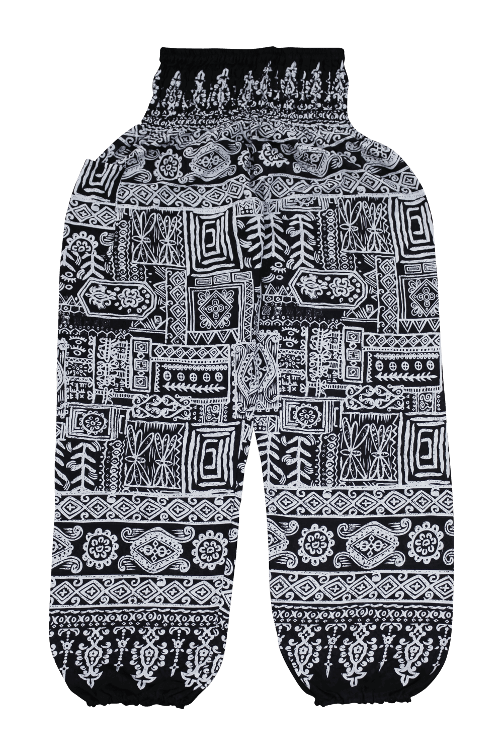 Black Aztec Harem Pants from Bohemian Island