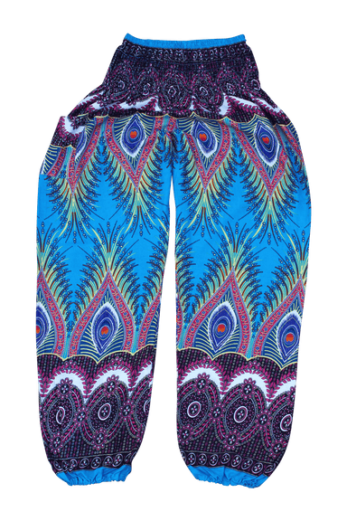 Blue Flare Harem Pants from Bohemian Island