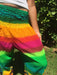 green rainbow tribal harem pants bohemian island