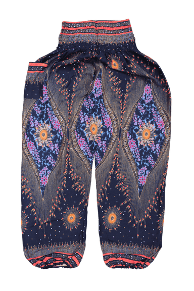 Petunia Peacock Harem Pants from Bohemian Island. Unisex and made from cotton