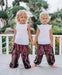 Pink Feather Kids Harem Pants from Bohemian Island