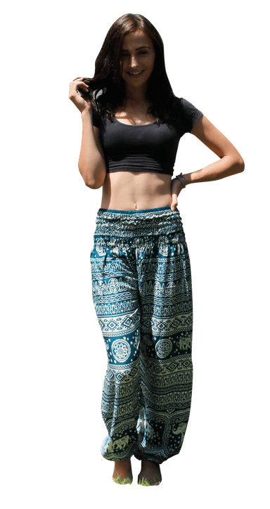  HOMECLASS6 Thai Harem Pants Women - Casual Bohemian