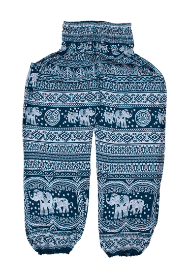 Drawstring Harem Pants - Thai Elephants Pattern – TASPA The