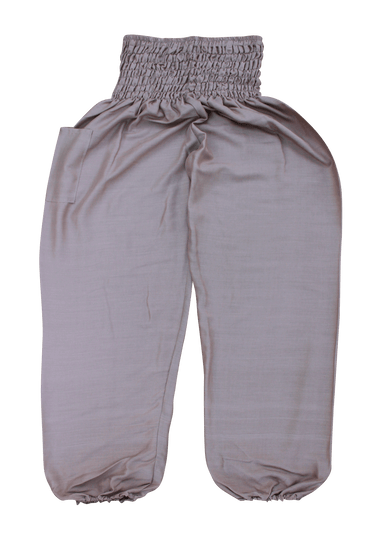 Beige Plain Harem Pants from Bohemian Island