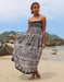 black aztec womens maxi dress bohemian island