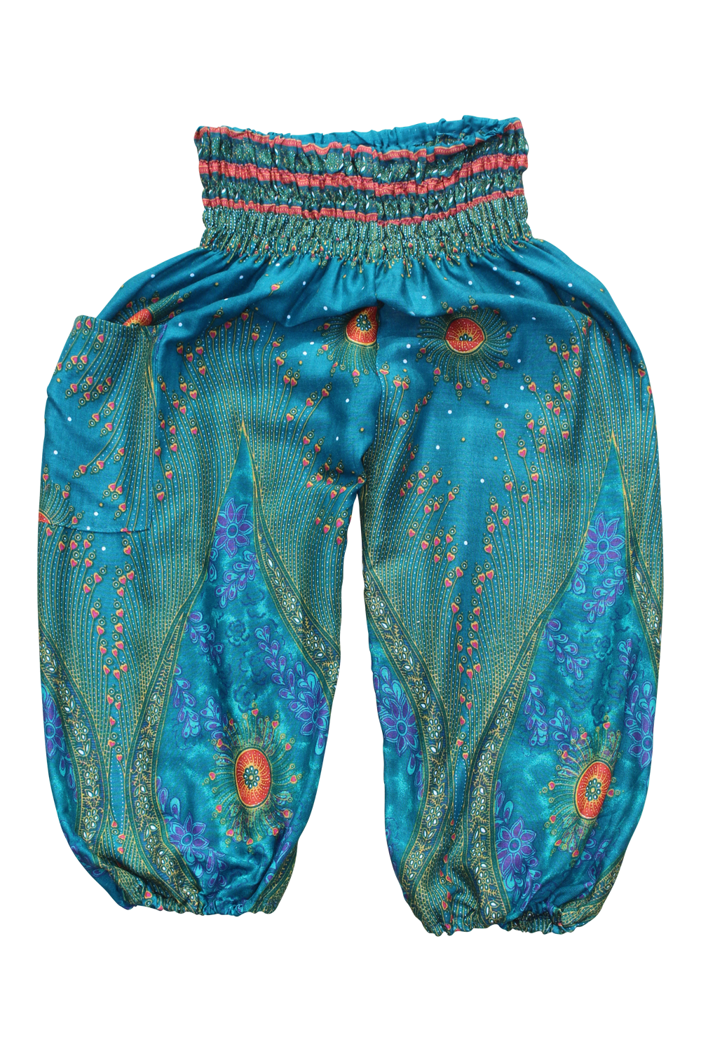 Green Peacock Harem Pants