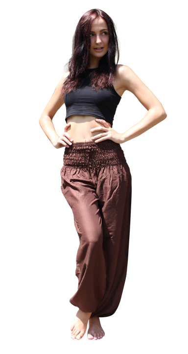 Women'S Holiday Street Streetwear Solid Color Full Length Casual Pants Harem  Pants