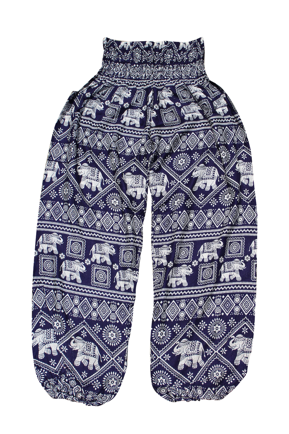 Cheap Elephant Pants Harem Cotton Elastic Loose Casual Print Yoga Beach  Boho Men Women Workout Hippie Thailand Summer | Joom