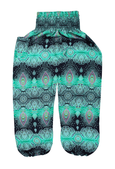 Green Paisley Harem Pants from Bohemian Island