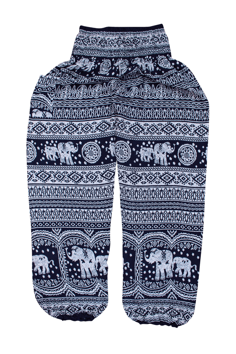 Women Boho Black Elephant Pants Hippie Pants for Yoga  VacationGrabs