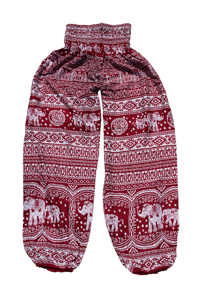 Ivory & Navy Striped Elephant Pants - Ragstock.com