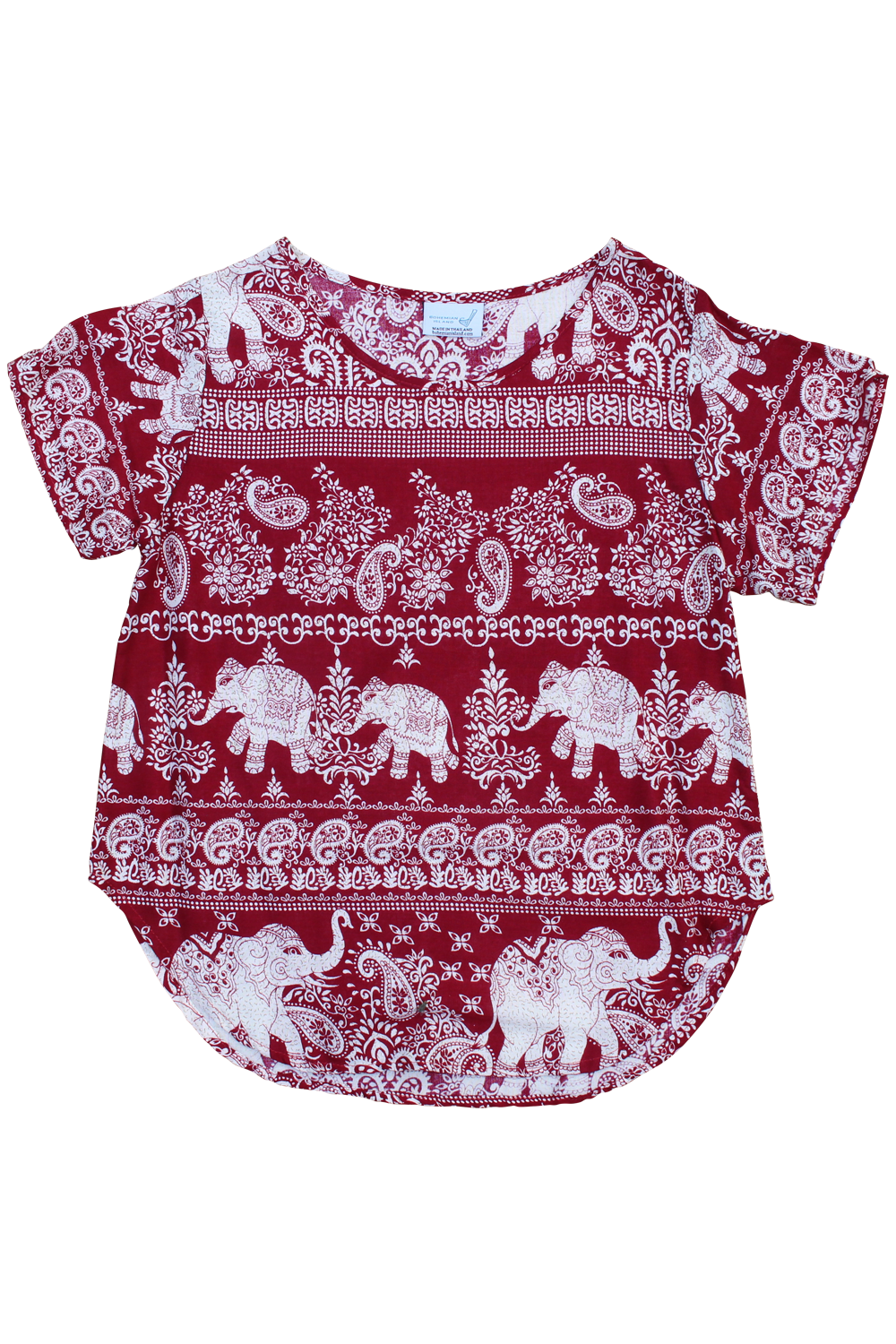 peerada elephant womens cotton shirt bohemian island