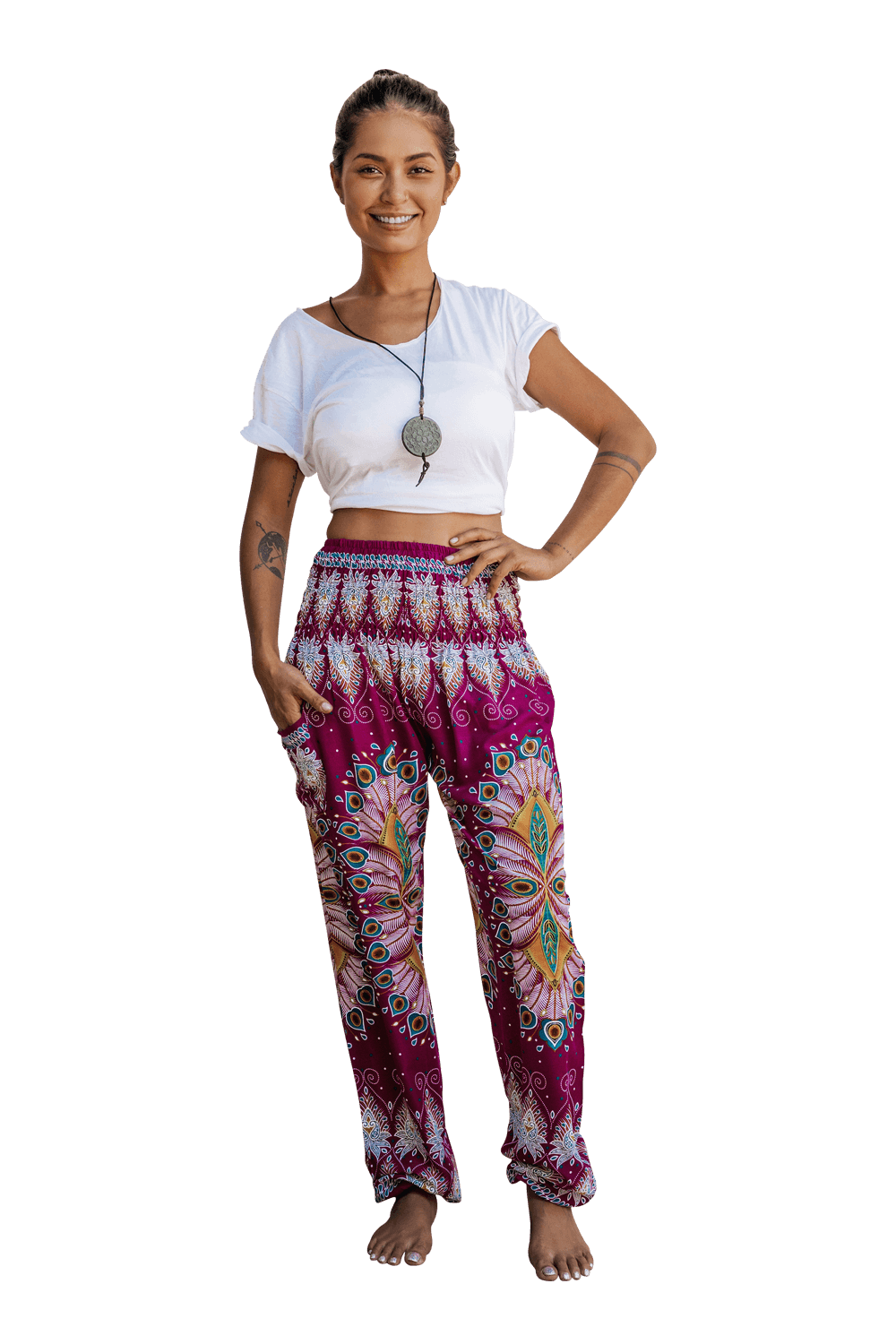Pink Blossom Harem Pants from Bohemian Island Spring 2019 Collection