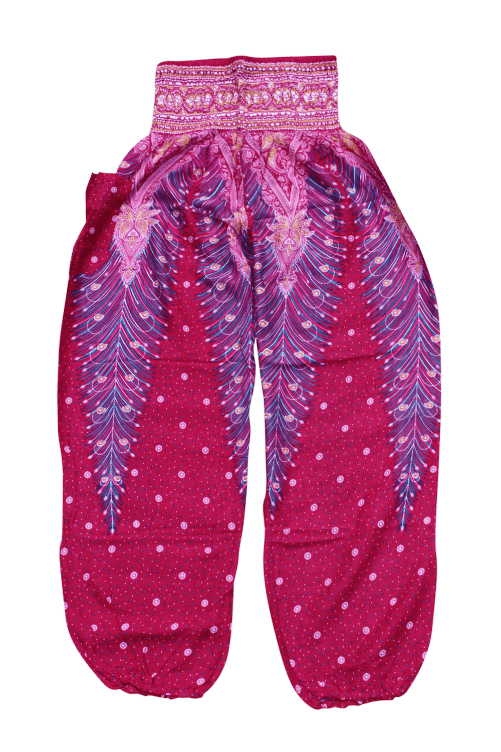 Pink Peacock Harem Pants