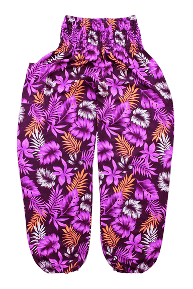 Pink Rainforest harem pants from Bohemian Island