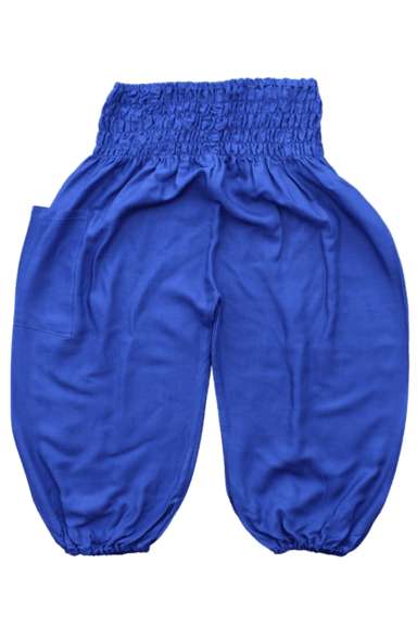 Royal Blue Kids Harem Pants, boho pants for children from Bohemian Island
