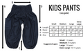 Size Guide Kids Harem Pants from Bohemian Island