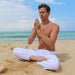white harem yoga pants bohemian island